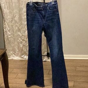 American Eagle Outfitters Dark Blue Flare Jeans